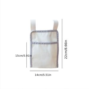 Organisateur de chaise en toile, sac suspendu pour dortoir d'étudiant, pochette de rangement pour articles divers - Product Image 4