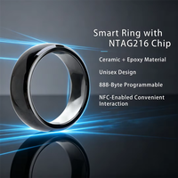 Bague de paiement NFC HCL à design personnalisé avec puce NTAG216 13,56 MHz programmable et étanche, intelligente et high-tech
