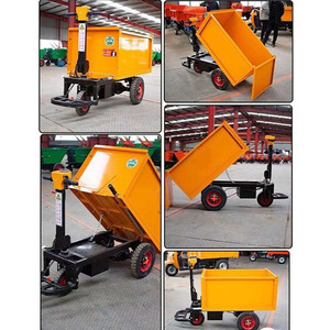 Carretilla de Construcción con Motor de 1000W, 48V, Batería de 20AH, Carro de Empuje Manual para Transporte de Concreto, Arena y Ladrillos - Product Image 5