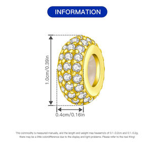 Colgante con diseño de cuentas brillantes, accesorio original de alta gama para pulseras DIY, venta al por mayor, colgante para pulsera de mujer - Product Image 4