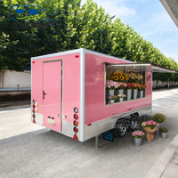 Remorque mobile de vente de crème glacée en acier inoxydable personnalisée Onlywe avec fenêtre de service pour événements de festivals de rue à vendre