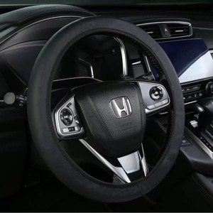 Cubierta deportiva para <span class=keywords><strong>volante</strong></span> de coche, cuero orgánico, doble cubierta de rueda no interior, cinturón elástico, <span class=keywords><strong>Protector</strong></span> Universal de manija transfronteriza - Product Image 3