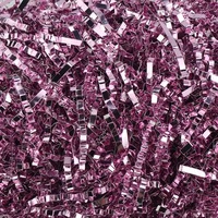 Papier déchiqueté ondulé doré enduit d'amidon biodégradable, coupe Lafite, pour rembourrage de boîtes cadeaux