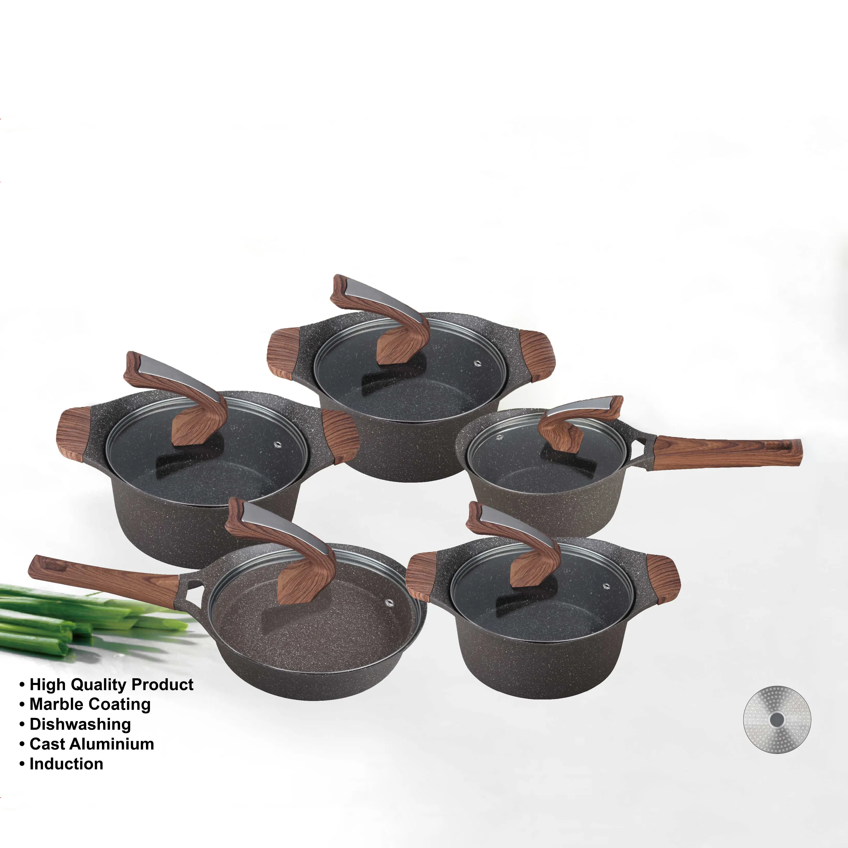 High Quality Non Stick Aluminum Kitchen Cooking Pot And Pan Cookware Set