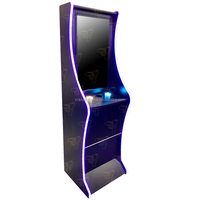 Kabinet Kayu Multi Game Layar Sentuh Vertikal 32 inci dengan Permainan Bola Api, Mesin Game Koin Paling Populer di AS
