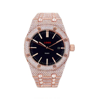Blues OEM plus récent hommes classique de luxe calendrier personnalisé tendance Design Quartz Baguette diamant montres