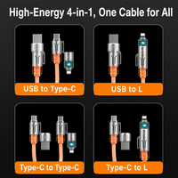 Câble USB-A vers USB-C spiralé 240W à charge rapide, 27W PD, 2m, anti-emmêlement, avec LED, pour ordinateur portable et téléphone Android