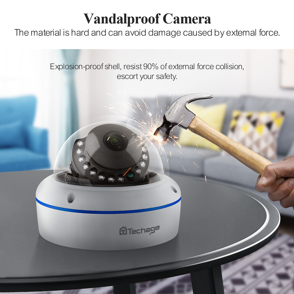 Ali 5MP ColorVU Sony Sensor 2.8mm CCTV Dome IP Camera With AI Human Detection Security Cctv Camera OEM ODM · image 6
