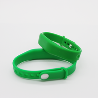 Bracelet en silicone NFC 13,56 MHz 1K personnalisable, étanche, réglable, pour paiement sans contact RFID et contrôle d'accès