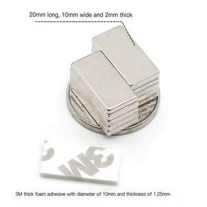 N52SH Disque magnétique diamétralement magnétique en néodyme Adhésif industriel Type carré Aimants pour volets frigorifiques Service de traitement par pliage - Product Image 3