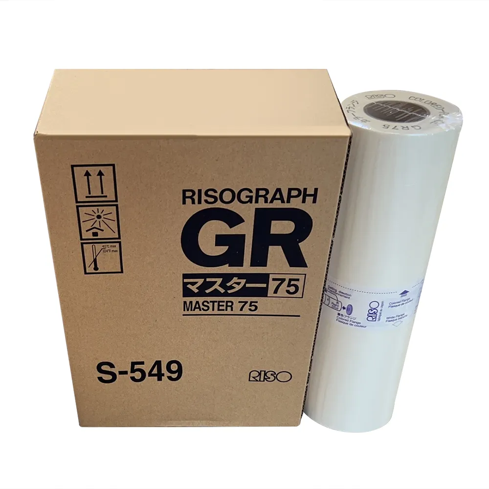 Supercolor คุณภาพสูง A3 S-549 Master ม้วนฟิล์มสำหรับ Riso GR-1700 GR-1750 GR-2700 GR-2710 GR-2750เครื่องพิมพ์