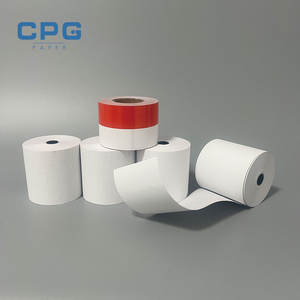 Rouleaux de papier thermique personnalisés pour imprimante, pour camion de livraison de boulangerie, 57x50, 60 g/m², faible teneur en poussière, économiques, rouleaux de caisse thermiques 80x80 - Product Image 1