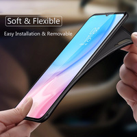 Aeckon Sederhana Matte Lembut Silicone Case untuk Xiaomi Mi CC9 9 Se 8 Lite Pocophone F1 Kembali Cover untuk Redmi note 5 7 Pro K20