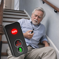 Traceur GPS 4G pour personnes âgées, style collier, appel SOS, alerte de chute, suivi en temps réel, dispositif de sécurité portable pour seniors
