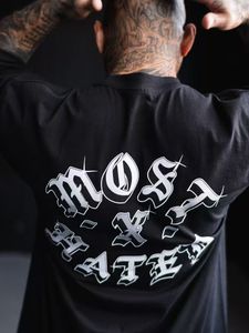 T-shirt ample à manches courtes en coton 100% respirant, style hip-hop américain, danse de rue, Bboy, <span class=keywords><strong>rap</strong></span> de la côte ouest, Born <span class=keywords><strong>X</strong></span> Raised - Product Image 1