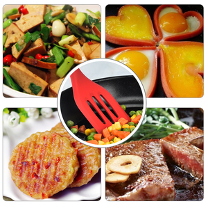 Spatule à fente en Silicone de 29.2 CM spatule à friture de poisson de qualité alimentaire ustensiles de cuisine ustensiles de cuisine spatule à friture en Silicone - Product Image 4