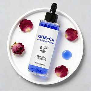 Sérum pour le visage au cuivre bleu, sérum anti-âge, réparateur de la peau, anti-rides, peptide de cuivre GHK-Cu, marque privée - Product Image 2