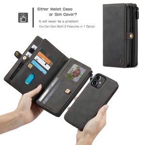 Pochettes de carte de crédit en cuir PU de qualité supérieure, accessoires de téléphone portable pour <span class=keywords><strong>iPhone</strong></span> <span class=keywords><strong>12</strong></span> <span class=keywords><strong>Mini</strong></span> Pro Max, étui en cuir - Product Image 5