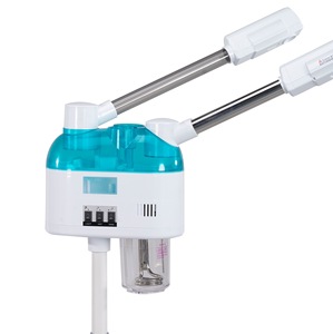 Máquina de vapor de cara fría y caliente profesional 2 en 1 <span class=keywords><strong>vaporizador</strong></span> Facial de pie de <span class=keywords><strong>ozono</strong></span> con lámpara de aumento para salón de belleza Spa - Product Image 3