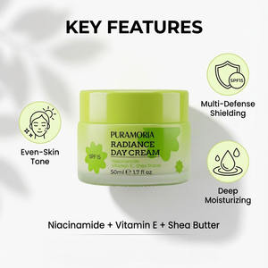Crème Visage Éclaircissante et Blanchissante au Niacinamide et Vitamine E, Réparatrice de Barrière Cutanée, 50g, Meilleure Vente, OEM ODM, Vente en Gros - Product Image 2
