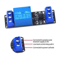 Módulo de Relé de 1 Canal DC 5V con Optoacoplador, Activación por Nivel Bajo, 10A 250VAC para Control de MCU, AVR, PIC, PLC