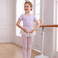 Ropa de Entrenamiento de Alta Calidad para Niñas, Leotardos de Ballet de Manga Larga y Corta para Verano, Trajes de Danza, Leotardos de Ballet para Entrenamiento