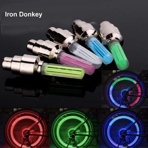 IRONDOENKY moto <span class=keywords><strong>roue</strong></span> lumière pneu Valve <span class=keywords><strong>tige</strong></span> luciole <span class=keywords><strong>roue</strong></span> a parlé lumière vélo LED lumière en plastique - Product Image 2