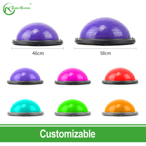 Zhensheng Chine Usine Vente Chaude Logo Personnalisé Écologique Antidérapant Entraînement Fitness Demi-ballon d'<span class=keywords><strong>équilibre</strong></span> en plastique 46cm 58cm - Product Image 5