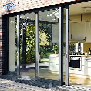 <span class=keywords><strong>Porte</strong></span> patio <span class=keywords><strong>coulissante</strong></span> à rupture de pont thermique robuste, moderne, en alliage d'aluminium, insonorisée, avec double vitrage - Product Image 2