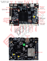 10.1 ''IP65 étanche moniteur industriel à cadre ouvert Android/Linux écran tactile capacitif PC pour HMI/kiosque/automatisation d'usine