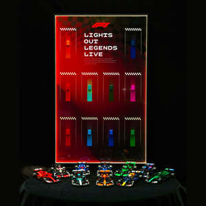 Espositore per Auto da Collezione per Oracle Red Bull Racing RB20 <span class=keywords><strong>F1</strong></span> 42206 Scala <span class=keywords><strong>1</strong></span>:8 in Plastica ABS, 40 Pezzi - Product Image 1