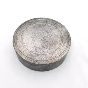 Individuell bedruckte runde Schachtel aus Weißblech mit antikem Finish, geeignet für die Aufbewahrung von Schmuck und Süßigkeiten