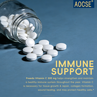 Comprimés de Vitamine C Pure OEM 500mg sous forme d'acide ascorbique, complément de Vitamine C, non destiné aux nouveau-nés