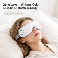 Masque de massage oculaire pliable avec chaleur, appareil de soin des yeux, cadeau pour soulager la fatigue oculaire, la sécheresse et améliorer le sommeil