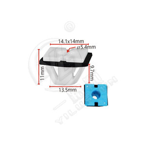 Clip de cable en forma de C Xinyida de 14.1x14mm de plástico para vehículos Hyundai Kia K237 - Product Image 1