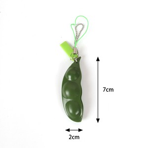 Juguete Antiestrés de Edamame con Cara Divertida, Llavero de Vaina de Guisante, Regalo Sensorial para Aliviar la Ansiedad - Product Image 6