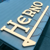 SKYSEEN Enseignes Lumineuses Personnalisées Lettres 3D Sans Cadre LED Acrylique Frontlit Enseignes Lumineuses pour Publicité Commerciale et Logos