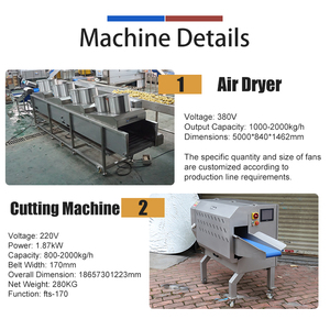 Factory Customized Cucumber <b>Process</b> Line Cucumber Washing,Drying and Slicing <b>Machine</b> - Product Image 3