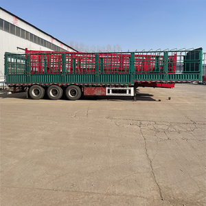 3 Axles 60t-80t Lowbed Lowboy Flat Deck Semi <b>Trailer</b> for Sale - Product Image 3