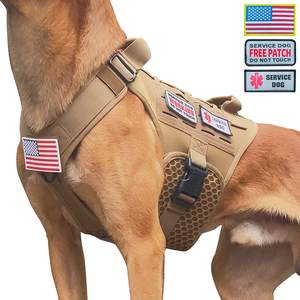 調整可能戦術ナイロンペットハーネスベストカスタム犬狩猟コートアウトドアサービス用大型サイズ - Product Image 6