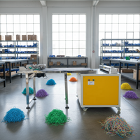 Machine à déchiqueter le papier crépon haute résistance pour la fabrication de rembourrages écologiques en papier pour l'emballage de cartons cadeaux cosmétiques