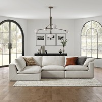 Ensemble de canapés sectionnels 5 places de luxe modernes Design européen avec housse en tissu pour la maison Ensemble de canapés de salon Meubles en forme de L