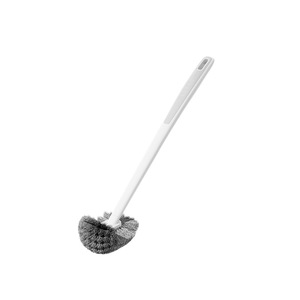 Toilet Cleaning Brush Long Handle Nylon Bristles Half Ball Design For Deep Grooves Bathroom Use - Product Image 3