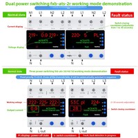 Commutateur de transfert automatique double/triple (ATS) FXB-TS pour stockage d'énergie d'urgence, commutation photovoltaïque auto-compensante