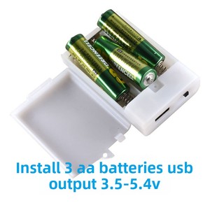 Boîtier transparent pour 3 piles AA avec interrupteur latéral, utilisation intérieure, câble de synchronisation de 30 cm - Product Image 2