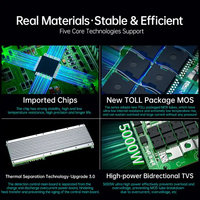 JBD OH20SA01 8S-20S LiFePO4 Li-ion Smart BMS 100A 120A 150A 200A 24V 36V 48V 60V 72V con UART/BT/RS485/CANBUS/LCD