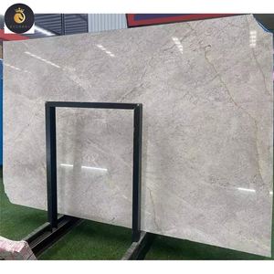 Carreaux de marbre gris château hautement polis pour décor de sol de villa meilleure qualité marbre gris coupé à la taille carreaux décoration murale - Product Image 5