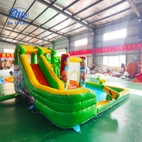 Château gonflable et toboggan d'intérieur/extérieur de petite taille avec matériau PVC certifié CE, capacité de 150 kg pour enfants