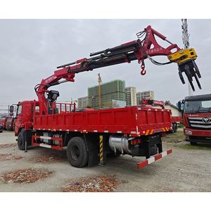 Camion grue Dongfeng K5 4*2, 8 tonnes, flèche pliante à 5 sections avec grappin, véhicule de transport multifonctionnel - Product Image 6