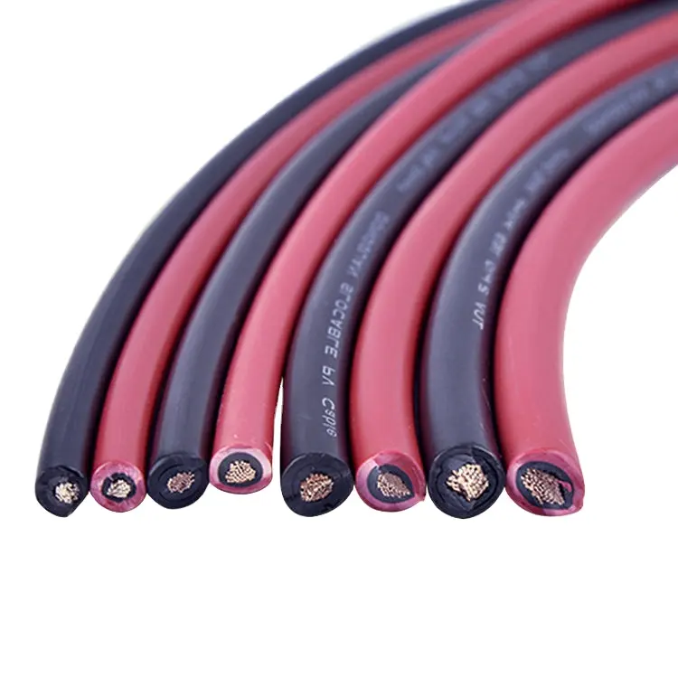 UV resistant solar wire 6mm pv cable 10awg two-color